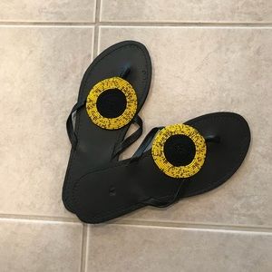 Beaded sandals